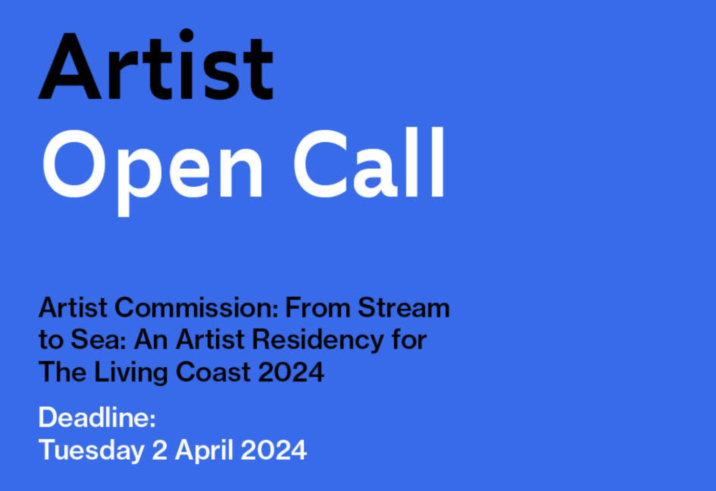 Open Call: The Living Coast Residency 2024